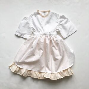 Vintage Adorable Swiss dot apron dress fits 3/4T